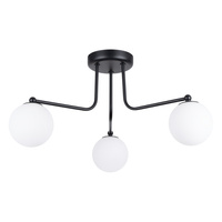 Lampa Wisząca Sufitowa Żyrandol 3x G9 Czarna Biała Astral French Sky SL.1662 Sollux