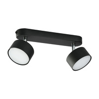 Lampa Sufitowa Natynkowa CLARK BLACK Ruchoma Czarny Chrom Nowoczesna 2xGX53 3403 TK Lighting