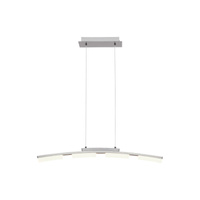 Lampa Wisząca Sufitowa LED 20W Ściemnialna Timer Chrom Nowoczesny Eucalyptus Rabalux