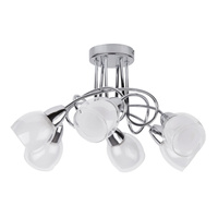 Lampa Sufitowa Żyrandol 6x E14 Chrom Klasyczny Dave Rabalux