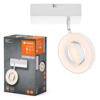 Lampa LED Ścienna Sufitowa Kinkiet Oprawa Natynkowa 11W 340lm CCT Dekoracyjna Biały Spot Saturn Ledvance