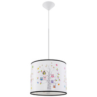 Lampa Sufitowa Wisząca Zwis E27 Żyrandol Owalna Wielokolorowa Nowoczesna Sowy Sollux