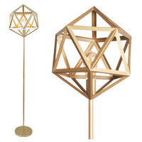 Lampa Podłogowa LED Oprawa Stojąca 20W Złota Denmark Sanico Goldlux