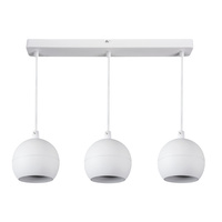 Lampa Sufitowa Wisząca GALOBA 3xGU10 PAR16 35W Biała KANLUX
