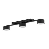Lampa Sufitowa Natynkowa DALLAS BLACK Listwa Czarna Nowoczesna 3xGX53 6243 TK Lighting