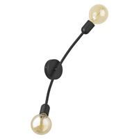 Lampa Ścienna Kinkiet HELIX BLACK Czarna Loftowa 2xE27 2721 TK Lighting