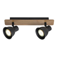 Lampa Sufitowa Oprawa Halogenowa Punktowa Reflektor Spot 2x GU10 Brązowy Industrialny Mac 5903 Rabalux