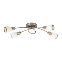 Lampa Sufitowa Żyrandol 4x E14 Brązowy Klasyczny Elite Rabalux