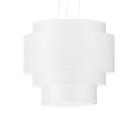 Lampa Sufitowa LED Wisząca REFLEXION 5xE27 Żyrandol 50cm Biała SOLLUX