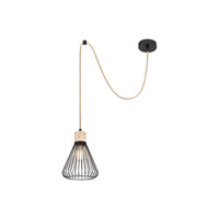 Lampa Wisząca Sufitowa E27 Czarny Industrialny Farfalle Rabalux