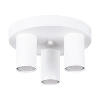 Lampa Sufitowa Plafon Tuba Spot 3x GU10 Biała Lagos Ocean Green SL.1464 Sollux