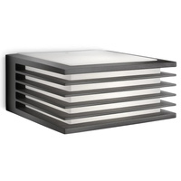 Kinkiet Ogrodowy Lampa Elewacyjna Zewnętrzna E27 IP44 Antracyt Shades Philips