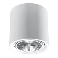 Lampa Sufitowa Oprawa Natynkowa SPOT TUBA Reflektor GU10 Cylindryczna Biała Nowoczesna Kalu Sollux