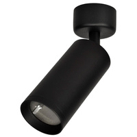 Oprawa Sufitowa Natynkowa Halogenowa MICA Czarna 1xGU10 Spot Milagro