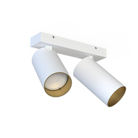 Lampa Sufitowa Oprawa Natynkowa Reflektor Punktowa 2x GU10 Biała Nowoczesna MONO 7774 Nowodvorski