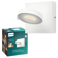 Lampa Ścienna Kinkiet LED 4.5W 500lm 2700K Biała Clockwork Philips