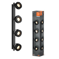 Oprawa Sufitowa Ścienna Lampa Punktowa LED Reflektor 4-Punktowy 16W Czarna Spot Venus LEDVANCE