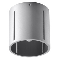 Lampa Sufitowa Oprawa Natynkowa SPOT TUBA G9 Cylindryczna Szara Nowoczesna Inez Sollux
