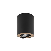 Oprawa Natynkowa Sufitowa GU10 SPOT TUBA Czarna SET 8901 Nowodvorski