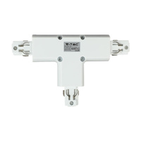 Łącznik szynoprzewodu T 3-Fazowy Biały Track Light V-TAC