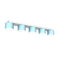 Lampa Sufitowa DIXIE Niebieska Biała 5xGX53 Milagro