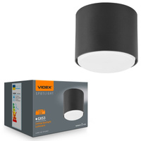 Oprawa Natynkowa SPOT Lampa Sufitowa Punktowa Natynkowa GX53 Czarna Videx