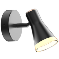 Kinkiet ruchomy lampa ścienna regulowana 4,2W LED BERG 1 czarny 3000K GOLDLUX (Polux)