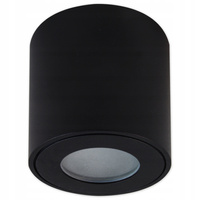 Oprawa Natynkowa Tuba GU10 Okrągła Czarna 84mm IP54 Nowoczesna