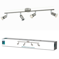 Lampa Sufitowa Reflektor 4x GU10 nikiel Limbali Philips