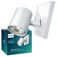 Lampa Kinkiet Ścienny Reflektor GU10 Biała Runner Philips