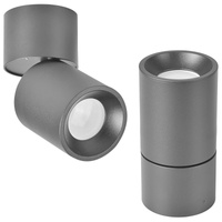 Oprawa Sufitowa Natynkowa ASTRA GU10 Tuba Przegubowa Ruchoma 360° Okrągła Czarna GOLDLUX