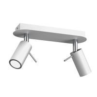 Lampa Sufitowa PRESTON Biała Chrom 2x mini GU10 Milagro