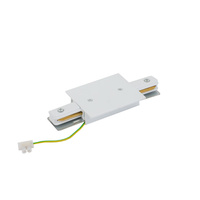 Łącznik Zasilający Wzdłużny do Szynoprzewodów Biały PROFILE RECESSED POWER STRAIGHT CONNECTOR 10227 Nowodvorski