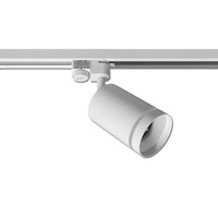 Reflektor Szynowy GU10 Biały Lampa z Ozdobnym Pierścieniem do Szynoprzewodów Jednofazowych