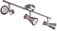 Oprawa lampa sufitowa MILENO 3x GU10 srebrna miedziana 53cm Kanlux