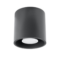 Lampa Sufitowa Oprawa Natynkowa SPOT TUBA GU10 Cylindryczna Antracyt Nowoczesna Orbis Sollux