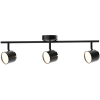 Lampa Listwa LED Oprawa Sufitowo-Ścienna 12,6W KUBIK 3 Czarny 3000K GOLDLUX (Polux)