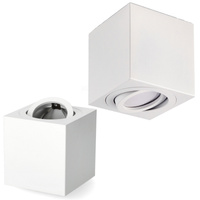 Oprawa Natynkowa Halogenowa Spot Tuba Kwadratowa GU10 Biała OH37 Kobi
