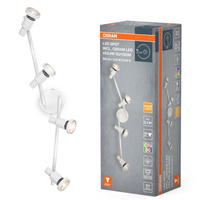 Lampa Sufitowa Oprawa Punktowa Reflektor GU10 13.6W 920lm 2700K Ciepła 36° Biała Ściemnialna Spot Osram