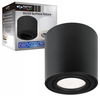 Oprawa Natynkowa Halogenowa Tuba Reflektor Spot GU10 Okrągła Ruchoma Czarna Masterled