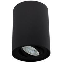 Oprawa Natynkowa Halogenowa Spot Tuba Ruchoma GU10 Okrągła Czarna 115mm