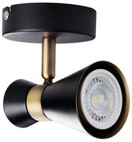 Oprawa Lampa Sufitowa MILENO GU10 Czarny Złoty Kanlux