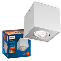 Oprawa Natynkowa Lampa LED 4.5W 500lm 2200-2700K Ściemnialna WarmGlow Biała Box Philips