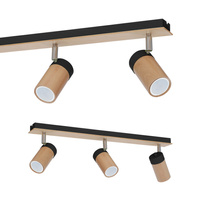 Lampa Sufitowa BARON Czarna 3xGU10 Milagro