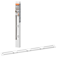 Lampa Oprawa Liniowa Listwa Oświetleniowa 9.5W 600lm 4000K Neutralna Ściemnialna z Czujnikiem Ruchu Biały Linear Ledvance