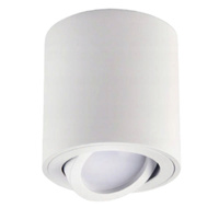 Oprawa Natynkowa HALOGENOWA SPOT TUBA Reflektor Lampa Okrągła Ruchoma Biała Kobi