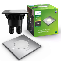 Lampa Oprawa Dogruntowa Najazdowa LED 3W 270lm 2700K IP67 Srebrna Crust Philips