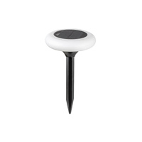 Lampa Ogrodowa Zewnętrzna Wbijana Solarna 0.6W 10lm 3000K RGB IP65 Czarny Nowoczesny Haiti Rabalux