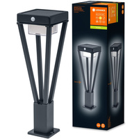 Lampa Ogrodowa Zewnętrzna SŁUPEK Solarny 6W 550lm 3000K 50cm Czujnik ruchu Czarna Endura Style SOL LEDVANCE