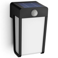 Kinkiet Ogrodowy LED Lampa Zewnętrzna Solarna Czujnik Ruchu 2700K IP44 PHILIPS